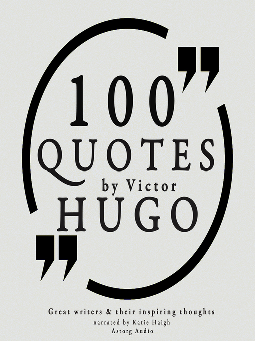 Cover image for 100 Quotes by Victor Hugo